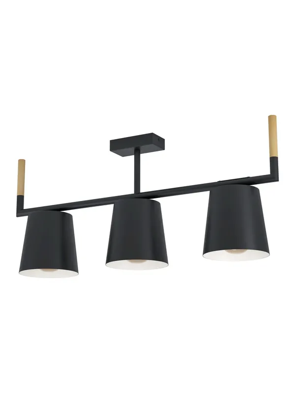 Vendita Finale Plafoniera moderna design legno a 3 luci GL0168 per soggiorno camera