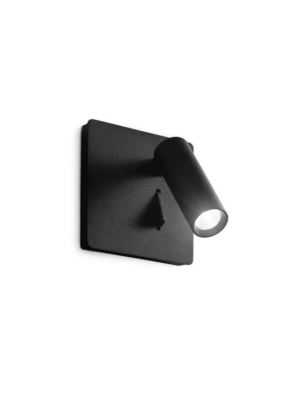 Applique faretto da incasso 502 moderno orientabile nero per camera DL1757 Offerta Speciale