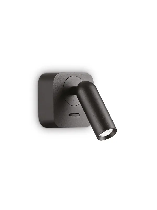 Applique faretto moderno a led orientabile nero quadrato per camera DL1755 Acquista Ora