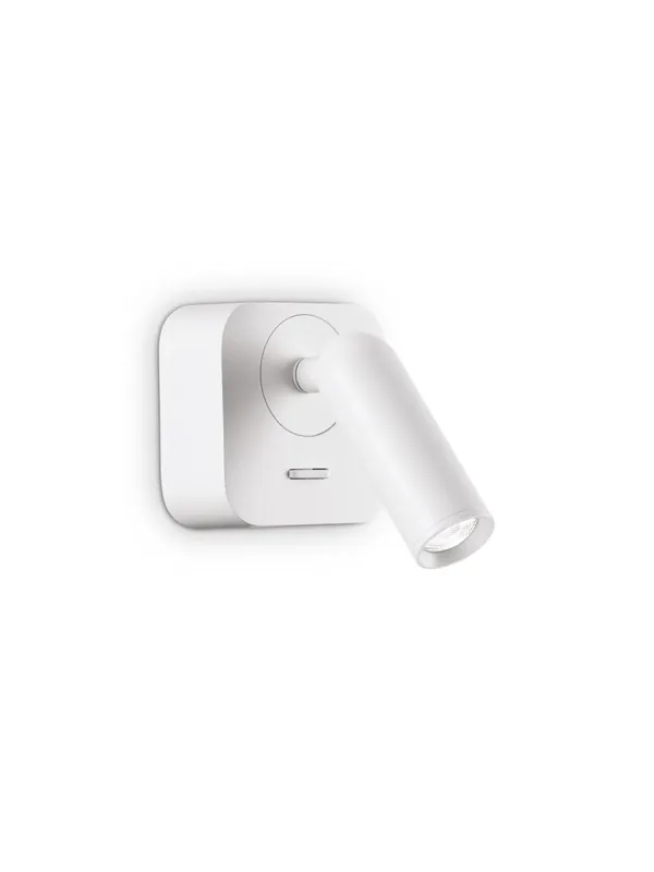 Subito Disponibile Applique faretto moderno a led orientabile bianco quadrato per camera DL1753