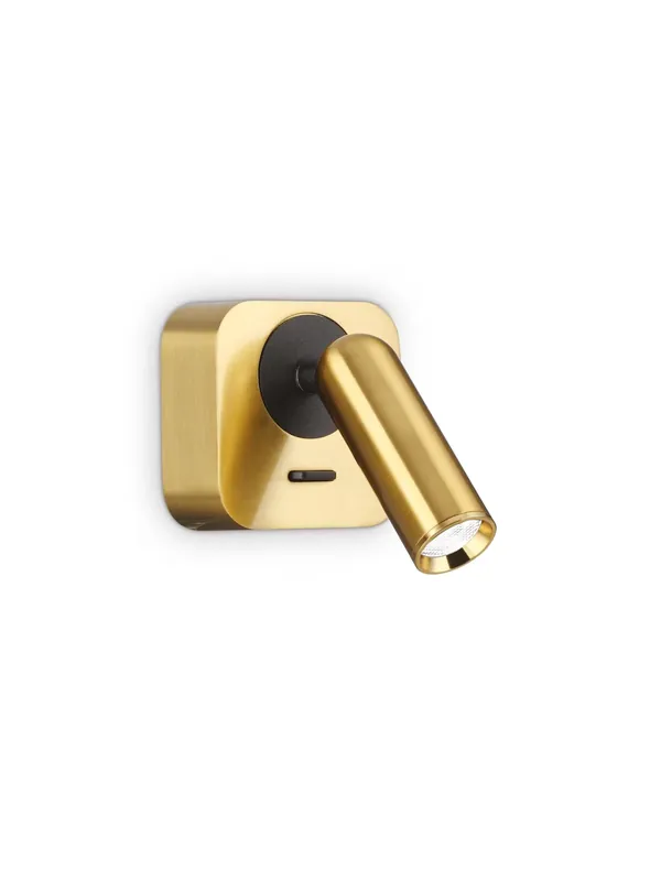 Applique faretto moderno a led orientabile oro quadrato per camera DL1752 Subito Disponibile