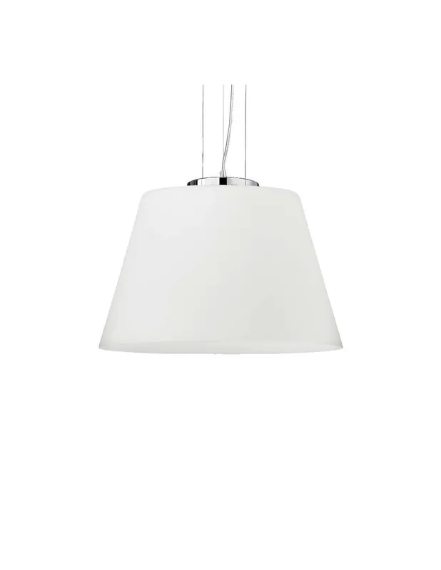 Offerta Ideal Lux Cylinder SP1 lampadario moderno in vetro soffiato bianco E27 60W