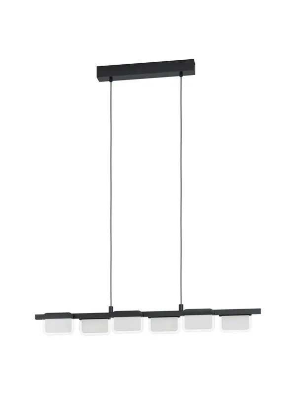 Lampadario moderno a led design nero per soggiorno cucina GL0055 Reso Gratuito