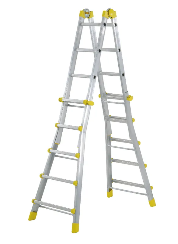 Scala telescopica Maurer altezza 1.41/4.29m giallo - C070059030 Direttamente Dal Produttore