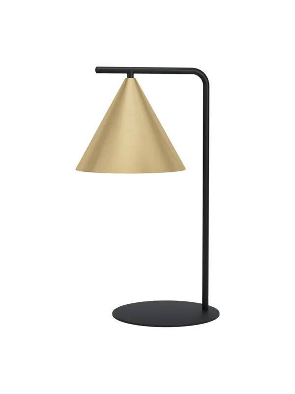 Bestseller Lampada da tavolo moderna design nero e oro a 1 luce GL0051 per soggiorno