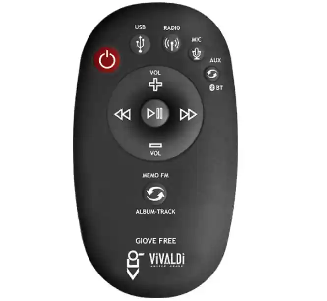 Telecomando Vivaldi Giove per Giove FREEMK3 e Giove FREENETMK3 nero - TCIR5B Offerta Del Giorno