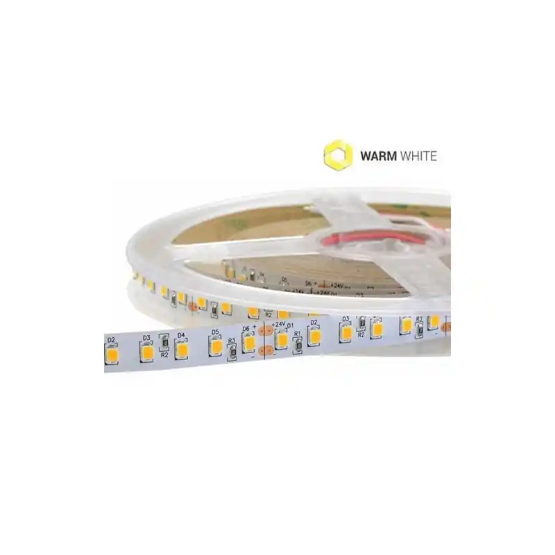 Ultimissimo Modello striscia strip led 24V hc70090 2500k 90w 18w al metro ip65 stagna luce calda bobina 5 metri 6796
