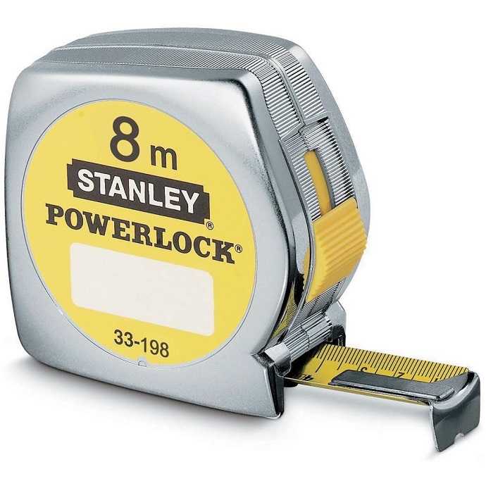 FLESSOMETRO POWERLOCK 25mm 8mt STANLEY A Buon Prezzo