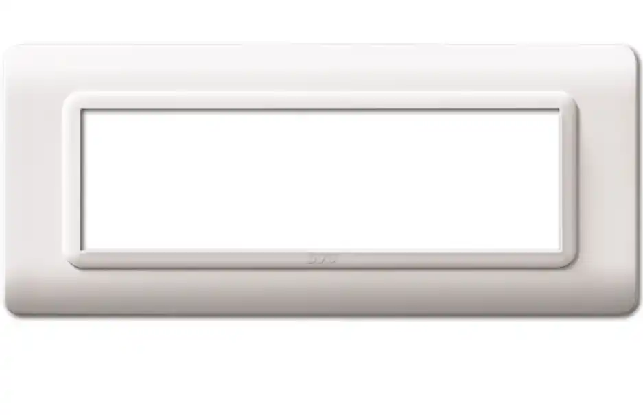 Esclusivo Placca per scatola rettangolare AVE Tecnopolimero S44 7 moduli bianco - 44PY07B