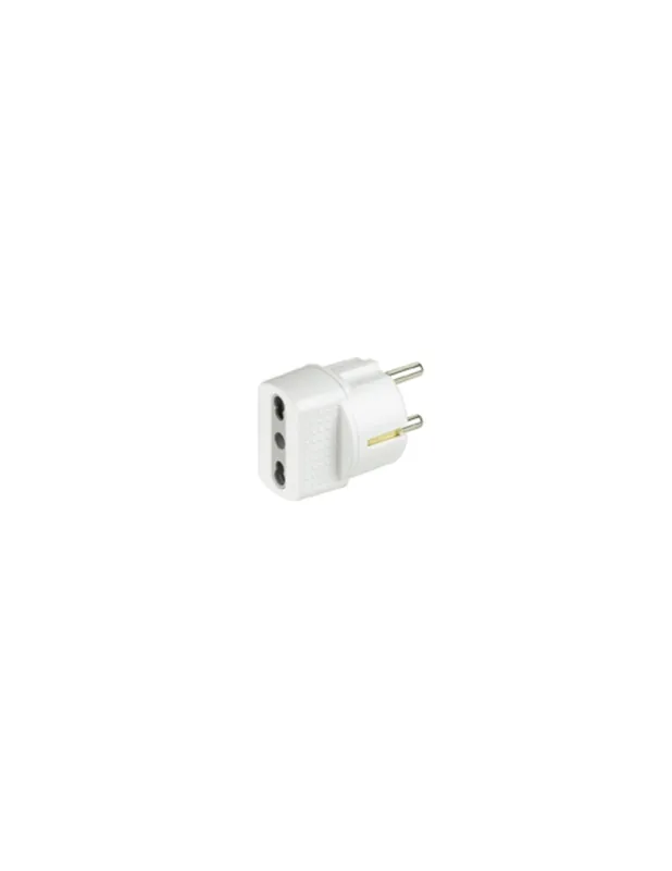 Offerta Limitata Kit - adattatore spina schuko/presa bipasso bianco bticino