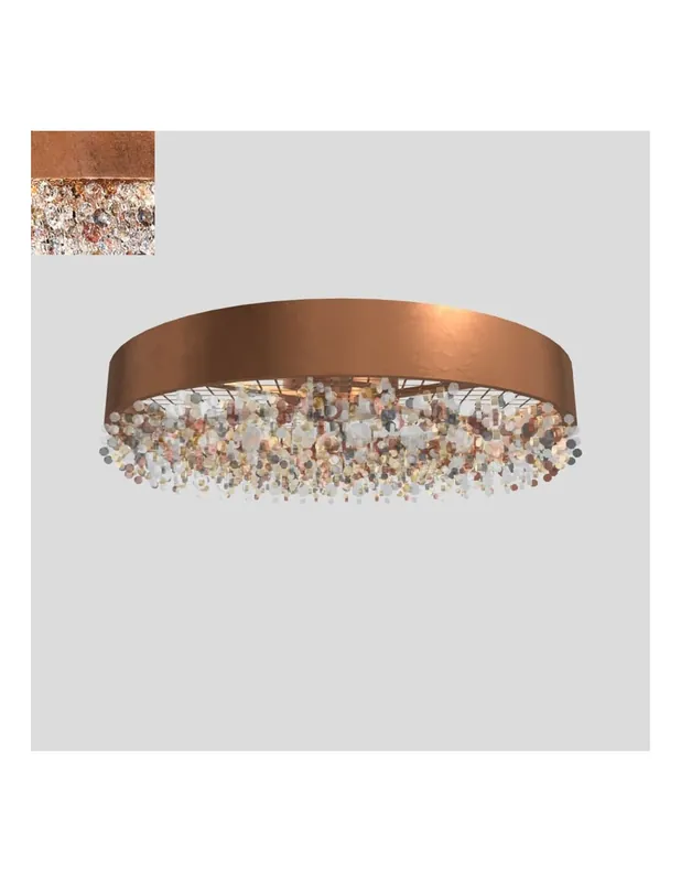 Non Perdere Masiero Olà PL6 90 LED plafoniera 90cm con pendenti colorati