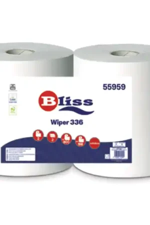 Prezzo Di Fabbrica Confezione 2 rotoli di carta Bliss Wiper 336, 2 veli 800 strappi cellulosa - 55959