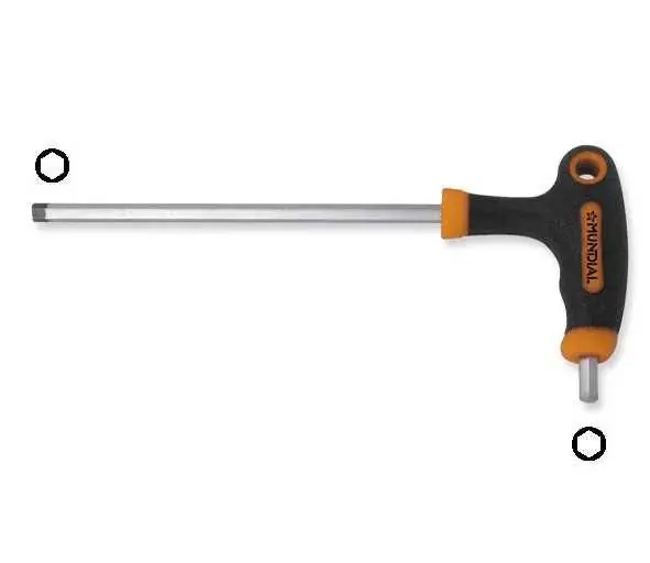 Offerta Limitata Chiave maschio esagonale a brugola con impugnatura trasversale Mundial - 6 mm