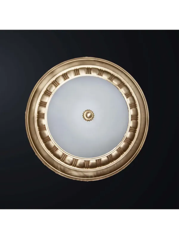 Spedizione Espresso Plafoniera classica in ottone e vetro a 2 luci BGA 3320/pl40