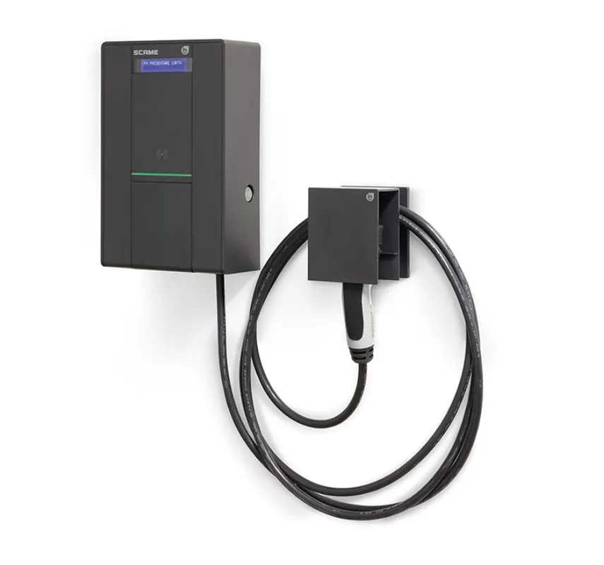 Stazione di ricarica wallbox Scame Pro 1P+N+T 32A 7.4kW con server locale antracite - 205.W52-S Super Prezzo