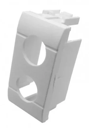 Adattatore compatibile con Bticino Living International Mitan 1 modulo 2 fori bianco - MFRP72 Ultimissimo Modello