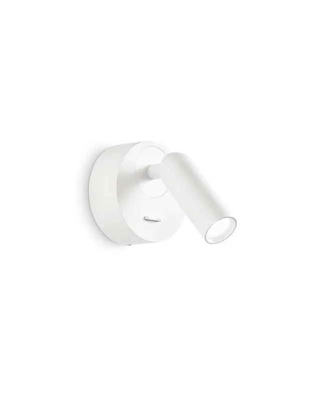 Ideal Lux Bean Ap Round Bianco lampada da lettura letto Subito Disponibile