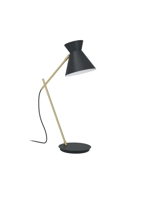Nuovo Arrivo Lampada da tavolo classica design oro e nero 1 luce per studio GL0120