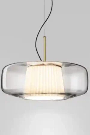 Sospensione led Vetreria Vistosi Plissè 12W 2700K cristallo PLISSSP000GCCAVSCRPSL231CE - 2020200416003 Offerta Lampo