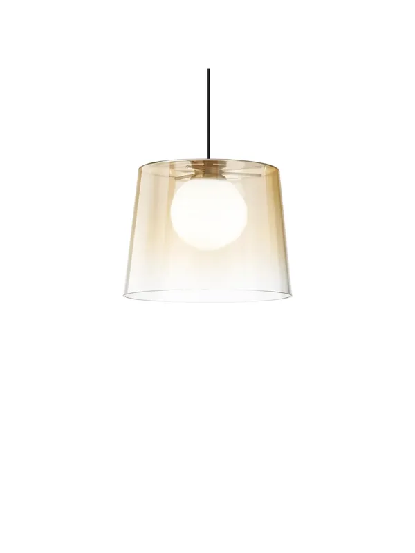 Lampadario a sospensione moderno vetro design ambra per cucina DL1696 Vendita Finale