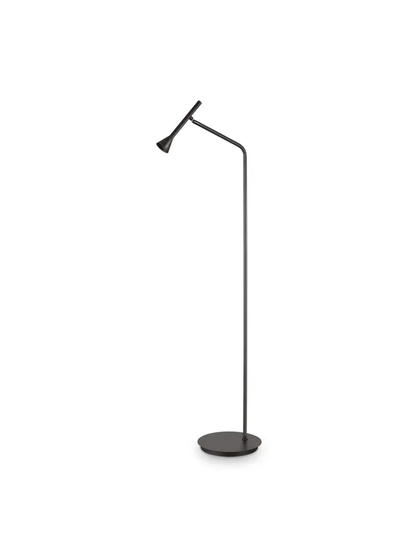 Piantana moderna led design nero a 1 luce per soggiorno sala DL1688 Reso Gratuito