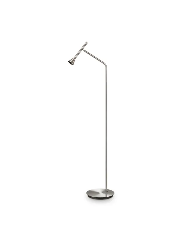 Professionale Piantana moderna led design nickel a 1 luce per soggiorno sala DL1687