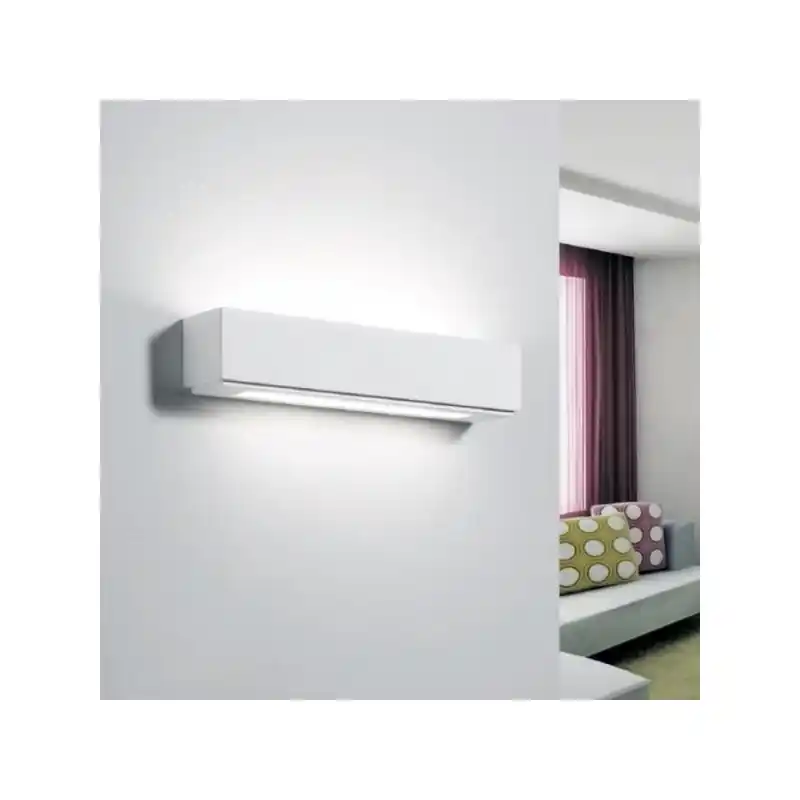 applique lampada biemissione rettangolare a parete in gesso ceramico verniciabile csf528 Quantità Limitata