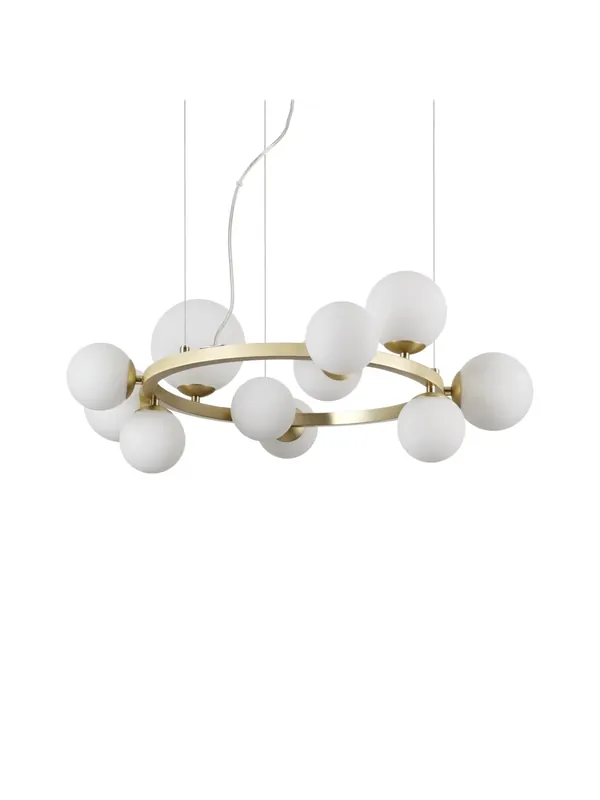 Prezzo Basso Lampadario moderno design oro 11 luci per camera soggiorno DL1681