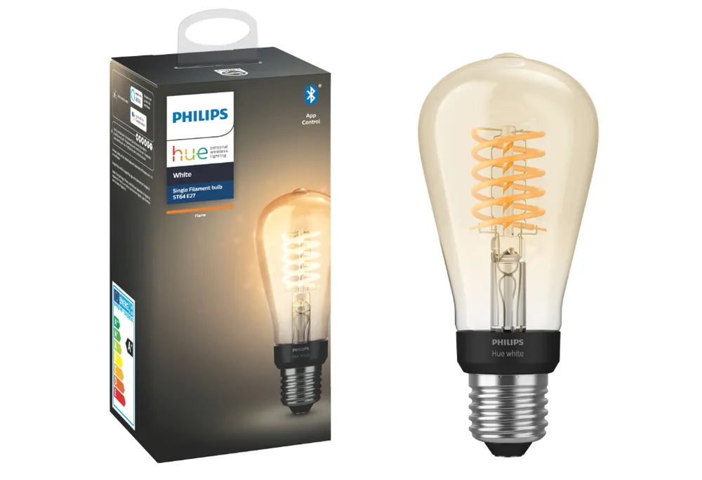 Lampadina LED Filamento Smart E27 ST64 Philips 34298900 controllo app Promozione Esclusiva