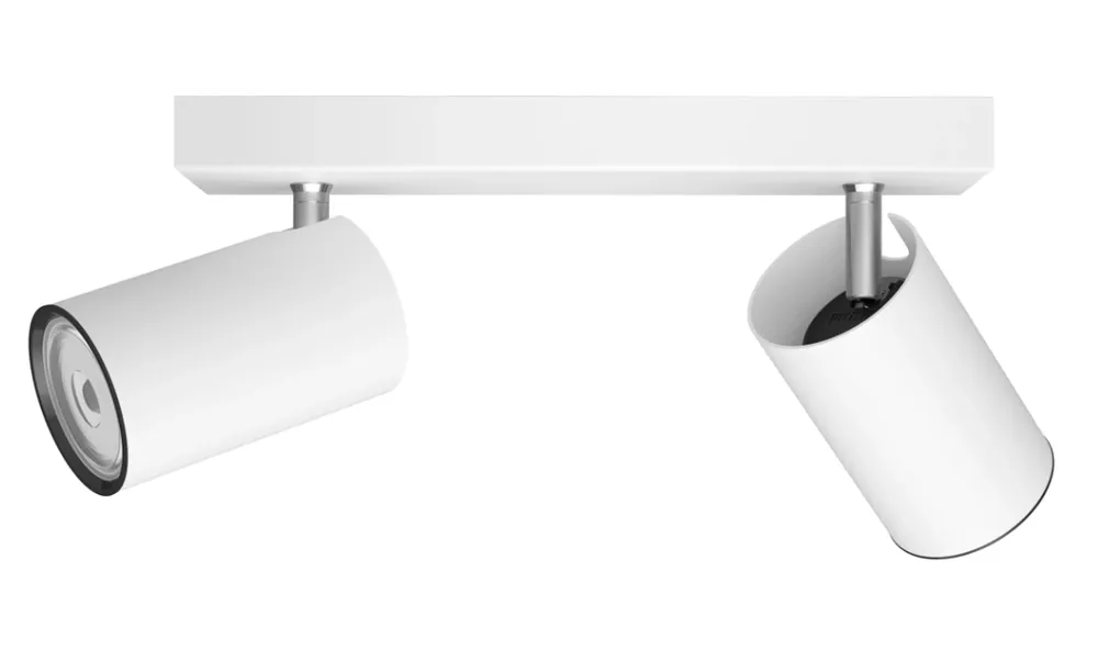 Ultime Pezzi Faretto Philips da Soffitto o Parete Kosipo 2 luci Orientabile bianco - 43523000