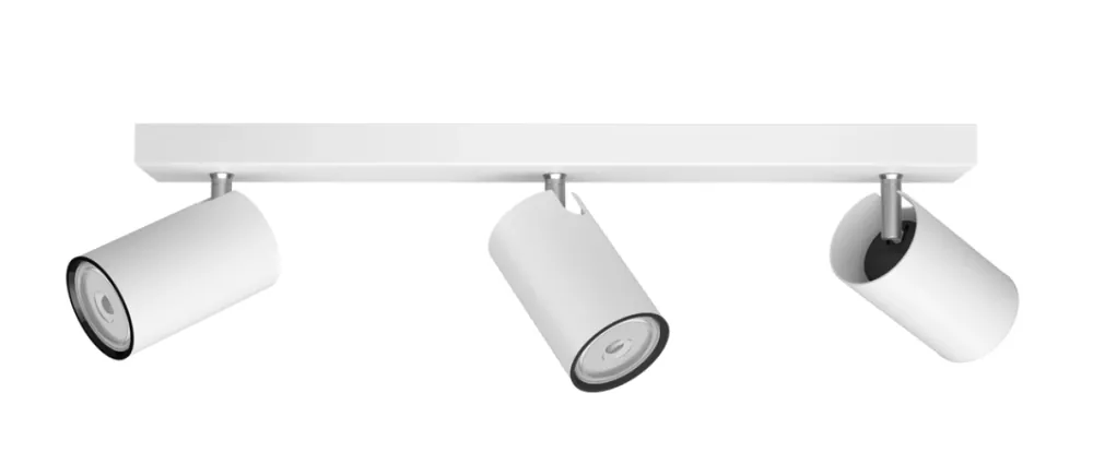 Occasione Imperdibile Faretto Philips da Soffitto o Parete Kosipo Orientabile bianco 3 luci Attacco GU10- 43525400.