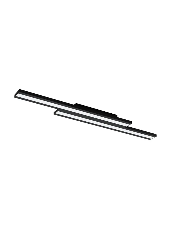 Plafoniera moderna a led smart rgb design nero per soggiorno camera GL0014 Ultima Occasione