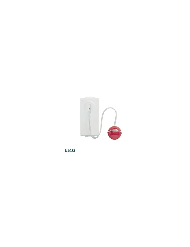 Reso Gratuito Pulsante tirante sicurezza 1p no 10A living light N4033 ticino