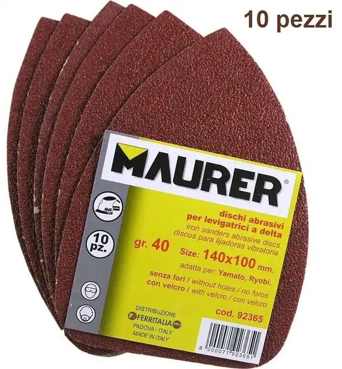 Prezzo Conveniente Triangoli abrasivi con velcro KE5 per levigatrice orbitale G100 10 pezzi