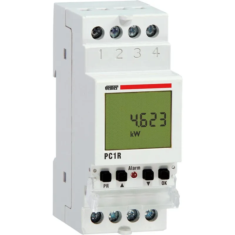 Relè di controllo Vemer 2 moduli DIN max 32A - VE475000 Pagamento Sicuro