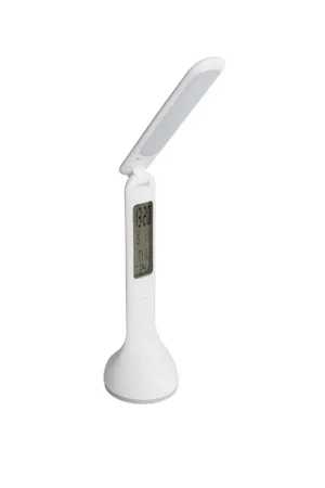 lampada da tavolo led multifunzione bianca 7w dimmerabile con calendario temperatura orologio kanlux 26491 Prezzo Scontato