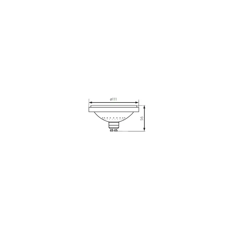 Promo Stagionale es 111led 11w gu10 bianca lampadina led ar111 bianco freddo luce kanlux 22971
