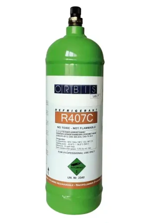 gas fluido refrigerante r 407 c bombola da 1 litro 0,8kg orbis orbis ob576130 Popolare