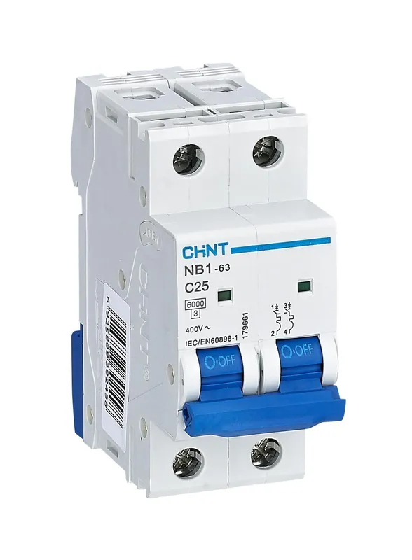 Direttamente Dal Produttore Interruttore magnetotermico Chint NB1-63 2 moduli DIN 2P 50A curva C - 180344