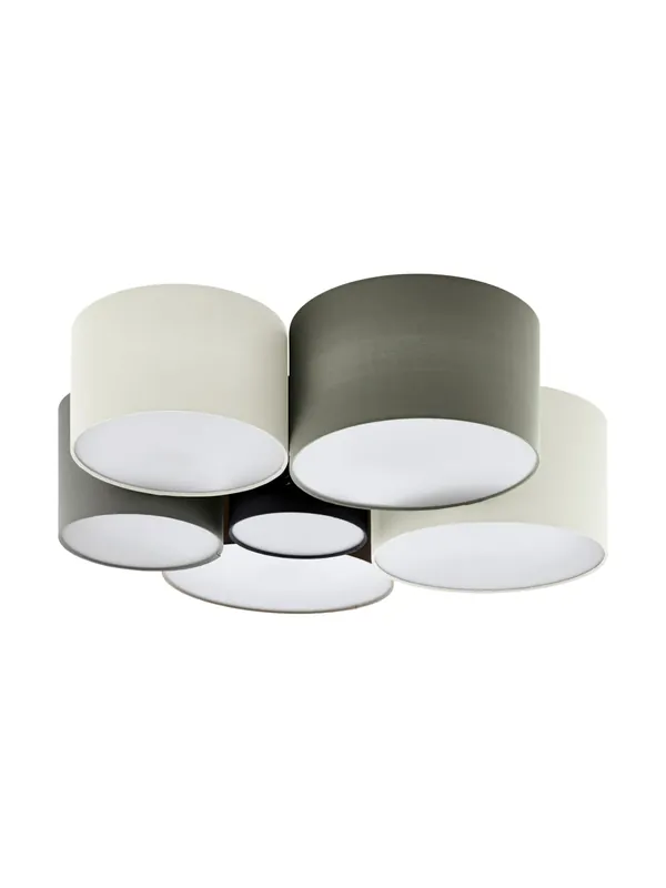 Plafoniera moderna design tessuto 6 luci per soggiorno e camera GL0110 Super Prezzo