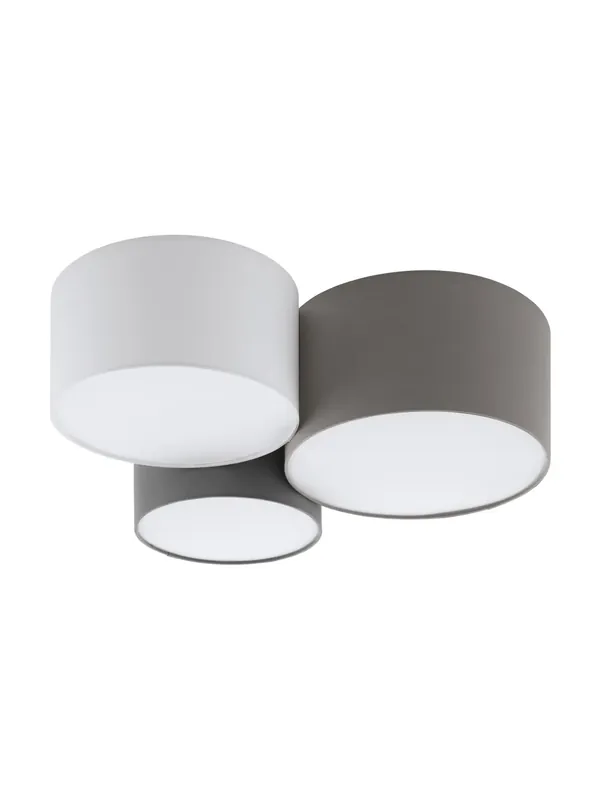 Plafoniera moderna design tessuto 3 luci per soggiorno e camera GL0109 Offerta Speciale
