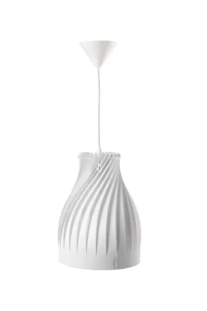 Consegna Rapida lampada a sospensione drappeggiata bianca design arredo cordes kanlux 25530