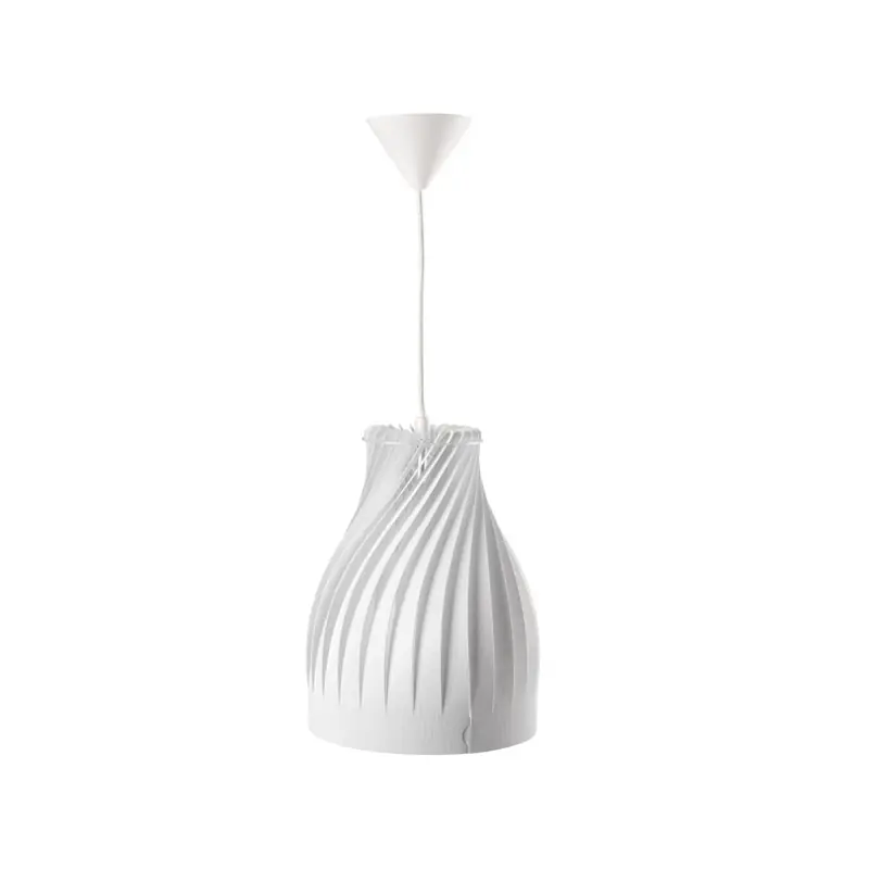 Consegna Rapida lampada a sospensione drappeggiata bianca design arredo cordes kanlux 25530