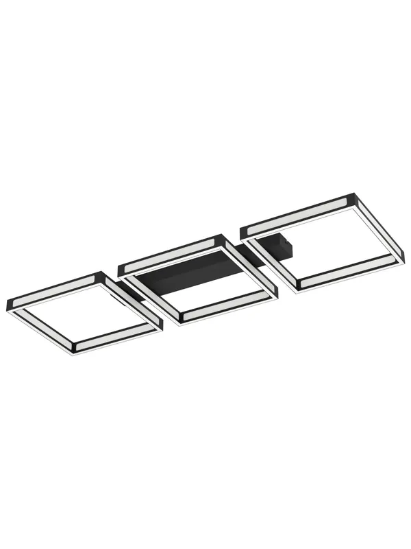 Plafoniera a led moderna design nero per soggiorno e camera GL0104 Bestseller