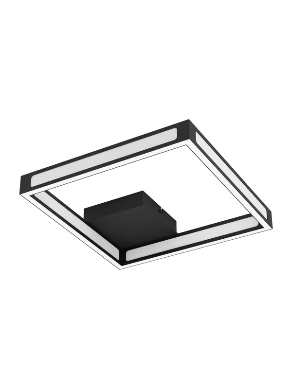 Plafoniera a led moderna design nero per soggiorno e camera GL0103 Novità