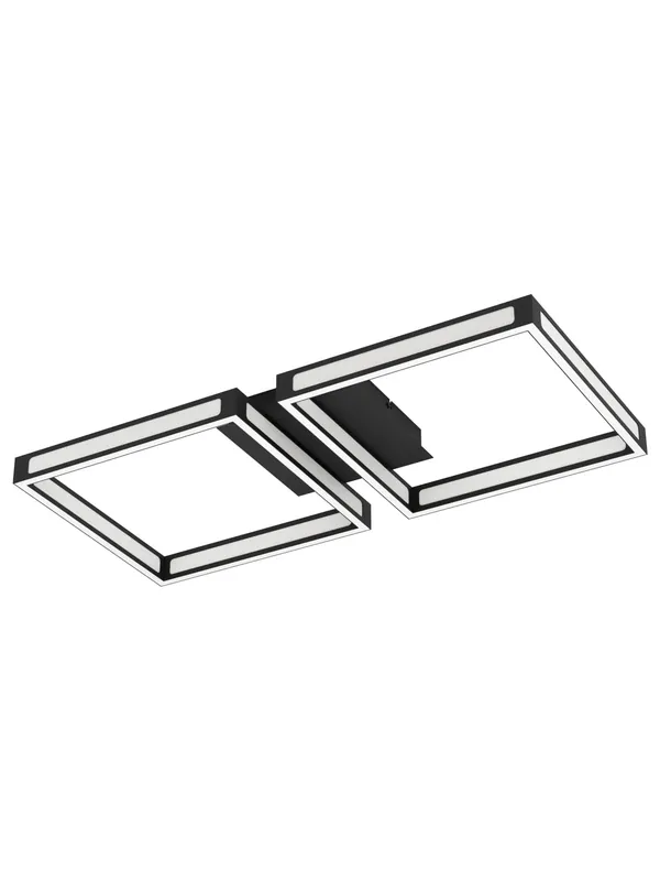 Plafoniera a led moderna design nero per soggiorno e camera GL0102 Prezzo Conveniente