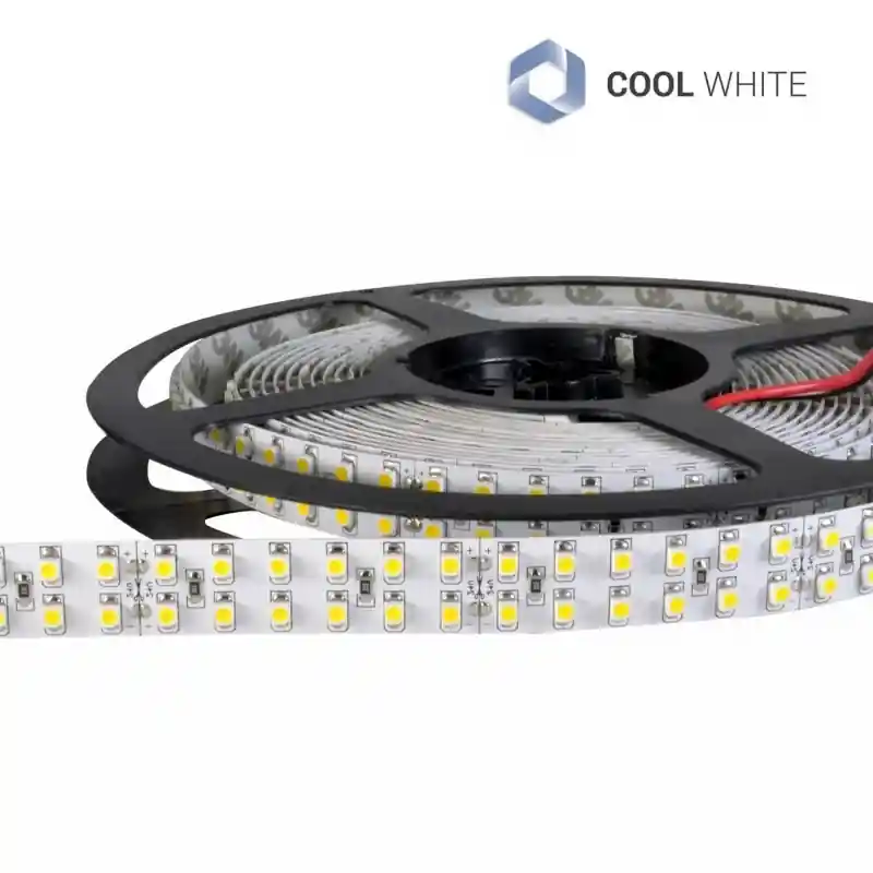 Affare strisce led 24v 1200smd3528 doppia 96w ip20 strip 5M 14mm 6000kluce fredda 0759