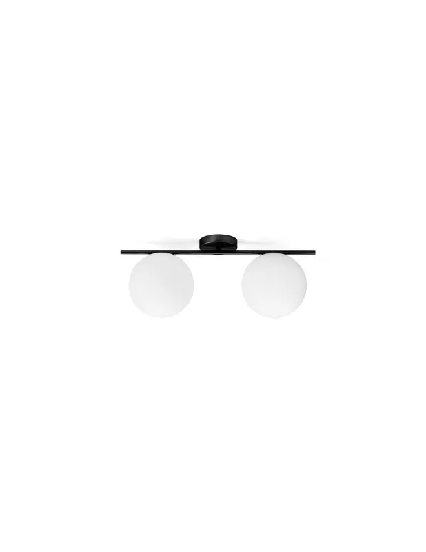 Miloox Jugen black soffitto 2 luci Solo Oggi