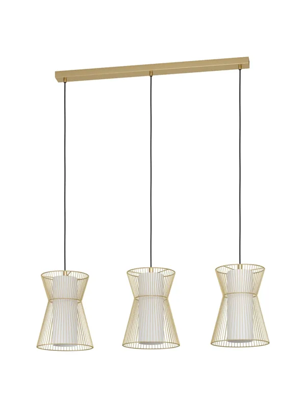 Esclusivo Lampadario moderno design oro 3 luci per cucina camera GL0091