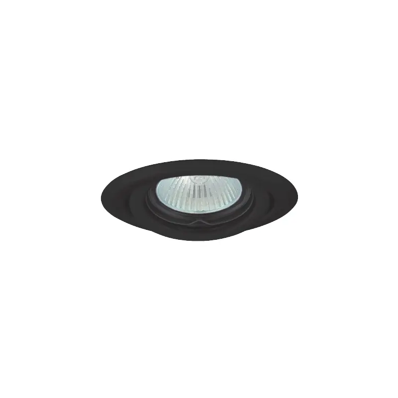 Offerta Limitata portafaretto da incasso orientabile nero satinato rotondo kanlux 26796 gu10 mr16